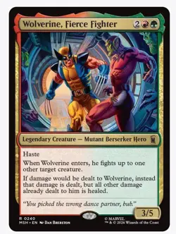 Wolverine, Fierce Fighter Marvel Super Heroes Regular 0240 - Image 1