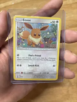 Pokemon Eevee SM184 Holo Promo Pokemon Card LP MP - Image 1