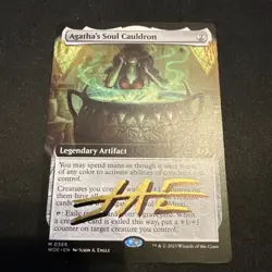 Agatha's Soul Cauldron Wilds of Eldraine Extended Art (Artist Shadow Signed) - Image 1