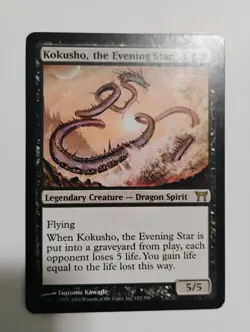 Kokusho, the Evening Star MP MTG Champions of Kamigawa (CHK) (122) Authentic - Image 1