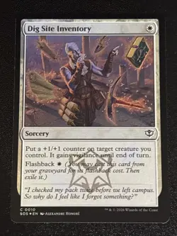 MTG Secrets of Strixhaven Dig Site Inventory Foil 0010 NM - Image 1