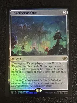 MTG Secrets of Strixhaven Together as One Foil 0004 NM Rare - Image 1