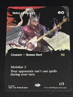 MTG Tarkir: Dragonstorm Voice of Victory Borderless 0331 Rare - Image 1