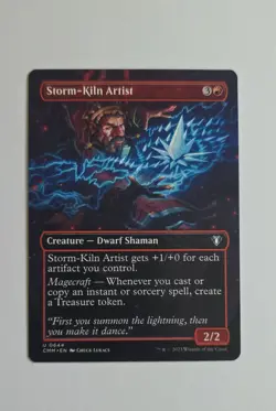 Storm-Kiln Artist (Borderless) Commander Masters Regular NM Pack Fresh!! - Image 1