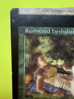 Rushwood Herbalist 265 Mercadian Masques NM MTG Magic Error/Cut Wrong - Image 3