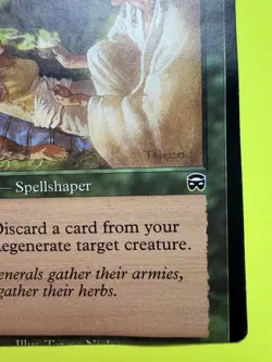 Rushwood Herbalist 265 Mercadian Masques NM MTG Magic Error/Cut Wrong - Image 5