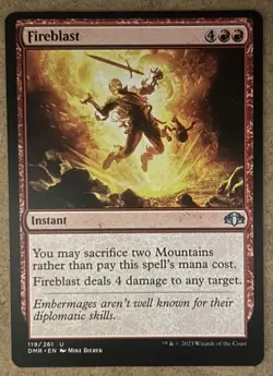 Fireblast - Dominaria Remastered - NM MTG - Image 1