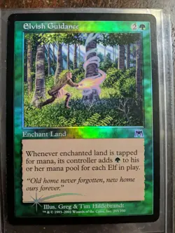 MTG FOIL Elvish Guidance – Onslaught Card # 255 LP - Image 1