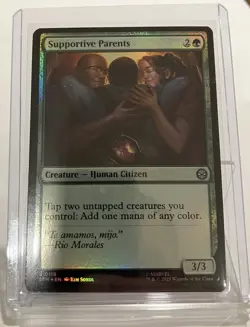 Supportive Parents (# 119) - MTG - Marvel's Spider-Man - FOIL - NM - Image 1