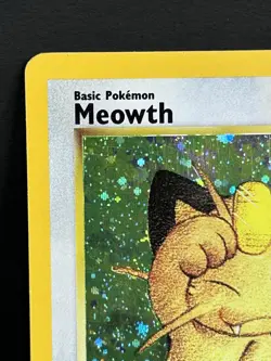 Meowth #10 Black Star Promo Holo Rare Vintage 1999-2000 Pokemon Card MP - Image 2