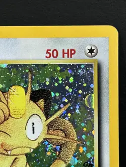 Meowth #10 Black Star Promo Holo Rare Vintage 1999-2000 Pokemon Card MP - Image 3