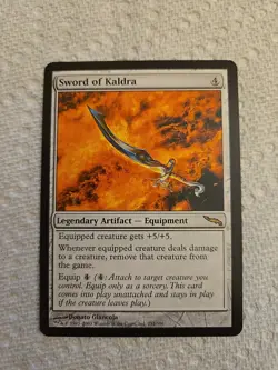 Sword of Kaldra Mirrodin Regular Card LP - Image 1