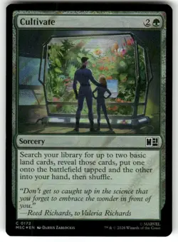 Cultivate (Surge Foil) 172 Holo Commander: Marvel Super Heroes Magic: - Image 1