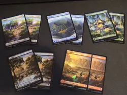 Chocobo Track Foil Full Art BASIC LAND NM Final Fantasy MTG Magic Lot of 10 - Image 1