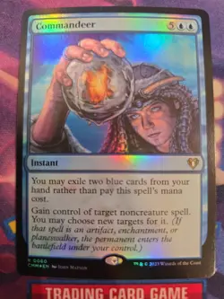 MTG 1x FOIL Commandeer # 80 Commander Masters Magic the Gathering Card x1 NM - Image 1