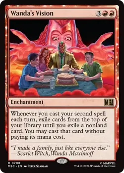 Wanda's Vision - #708 - CMR: Marvel Super Heroes - NM MTG - Image 1