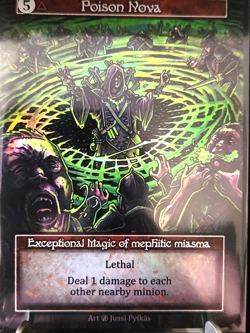 Sorcery Contested Realm Beta Exceptional Poison Nova NM Foil - Image 1