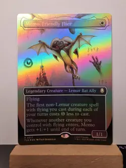 MTG Momo, Friendly Flier (Borderless Foil) Avatar: The Last Airbender 317 - Image 1