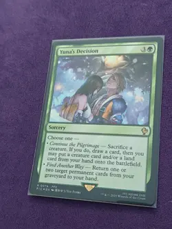 Yuna's Decision (Surge Foil) R Commander: FINAL FANTASY 74 NM FIC MTG - Image 2