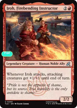 Iroh, Firebending Instructor (0240) - Foil - TLE - 240 NM/LP - Image 1