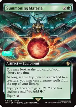 Summoning Materia (Extended Art) - Foil - FIC - 124 NM/LP - Image 1