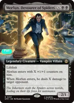 Morlun, Devourer of Spiders (Extended Art) - Foil - SPM - 257 NM/LP - Image 1