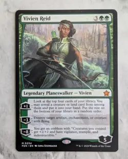 Vivien Reid | MTG FDN | Mythic Green Legendary Planeswalker Commander EDH | NM - Image 1