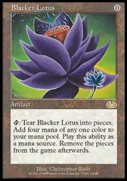 MTG English Blacker Lotus NM Normal Unglued - Image 1