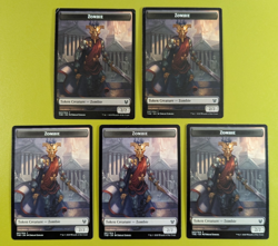 5 Zombie Token Theros Beyond Death Magic the Gathering MTG 5 - Image 1
