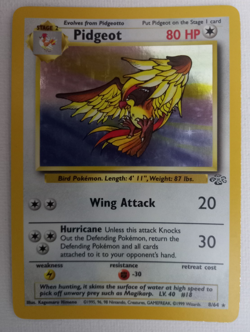 POKEMON 'PIDGEOT HOLO' VINTAGE CARD 8/64 1999 UNLIMITED EDITION. LIGHT PLAY EX. - Image 2