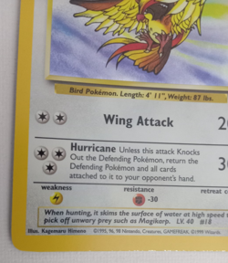 POKEMON 'PIDGEOT HOLO' VINTAGE CARD 8/64 1999 UNLIMITED EDITION. LIGHT PLAY EX. - Image 5