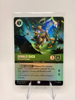 Disney Lorcana Donald Duck Distracted Traveler 212/204 Wilds Unknown Epic Foil N - Image 1