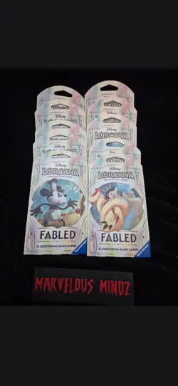 Disney Lorcana Fabled Booster Pack Lot Of 10 Packs – Factory Sealed - Image 2