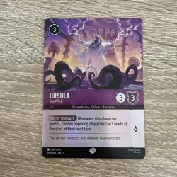 URSULA Sea Witch - 208/204 - EPIC FOIL Disney Lorcana Card Fabled - Image 1