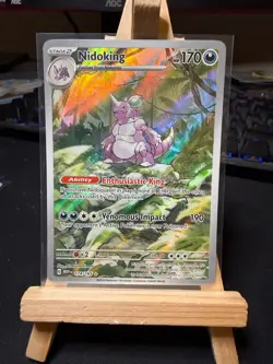 Pokemon TCG Nidoking 174/165 - Illustration Rare - Scarlet & Violet 151 - NM - Image 1
