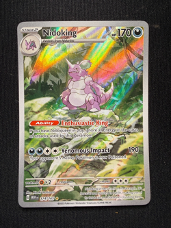 Pokemon TCG Nidoking 174/165 - Illustration Rare - Scarlet & Violet 151 - NM - Image 2