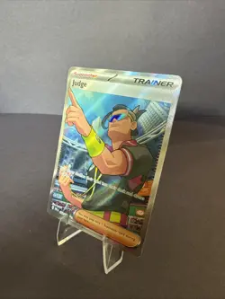 Judge 222/182 Pokemon TCG Destined Rivals Full Art Secret Rare Card NM Condition - Image 2