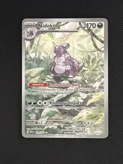 Pokemon TCG Nidoking Scarlet & Violet 151 Illustration Rare Card 174/165 - Image 1
