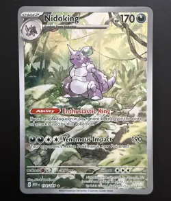 Pokemon TCG Nidoking 174/165 SV Scarlet & Violet 151 Illustration Rare Holo - Image 1