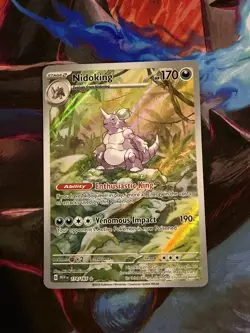 Pokemon TCG Nidoking 174/165 Illustration Rare Scarlet & Violet 151 - Image 1