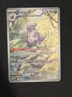 Pokemon TCG Nidoking Scarlet Violet-151 174/165 Holo Illustration Rare NM - Image 1
