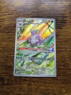 Pokemon TCG Nidoking Scarlet Violet-151 174/165 Holo Illustration Rare NM - Image 1