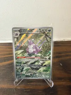 Pokemon TCG Nidoking Scarlet & Violet-151 174/165 Holo Illustration Rare - Image 1