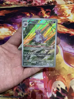 Pokemon TCG Nidoking Scarlet & Violet-151 174/165 Holo Illustration Rare NM - Image 1