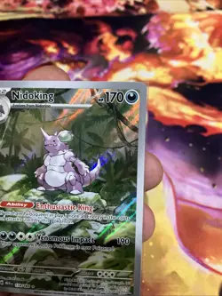 Pokemon TCG Nidoking Scarlet & Violet-151 174/165 Holo Illustration Rare NM - Image 3