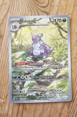 Pokemon TCG Nidoking 174/165 Illustration Rare Scarlet & Violet 151 - Image 1