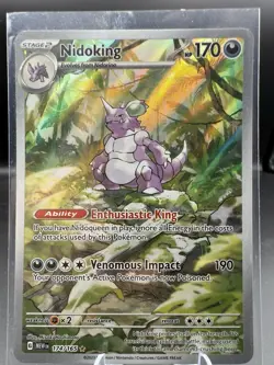 Pokemon TCG Nidoking Scarlet & Violet-151 174/165 Holo Illustration Rare - Image 1