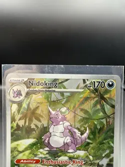 Pokemon TCG Nidoking Scarlet & Violet-151 174/165 Holo Illustration Rare - Image 2
