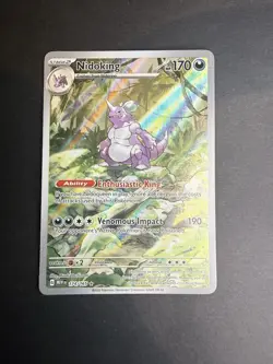 Pokemon TCG Nidoking Scarlet & Violet-151 174/165 Holo Illustration Rare - Image 1