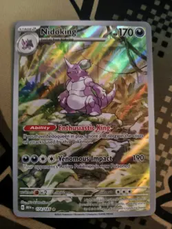 Pokemon TCG Nidoking Scarlet Violet-151 174/165 Holo Illustration Rare - Image 1